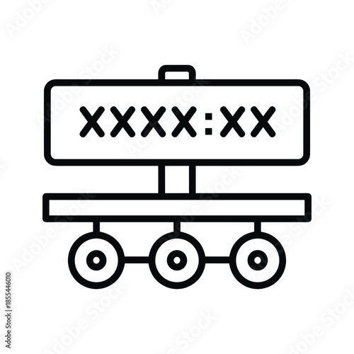 Parking Meter Icon Black