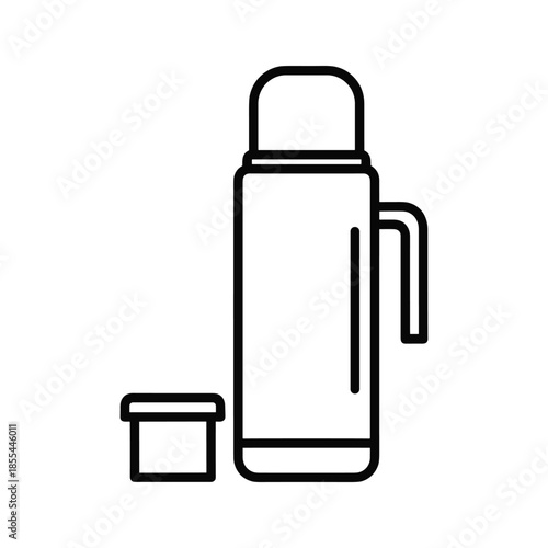Thermos Bottle Icon Simple Design