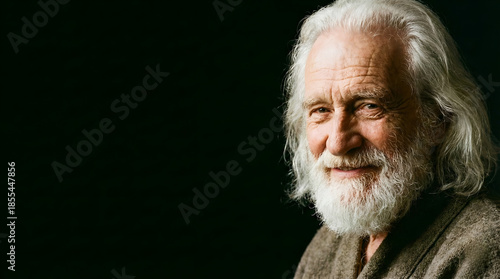 Emotional Studio Portrait of an Adult with Expressive Face Isolated on Dark Background