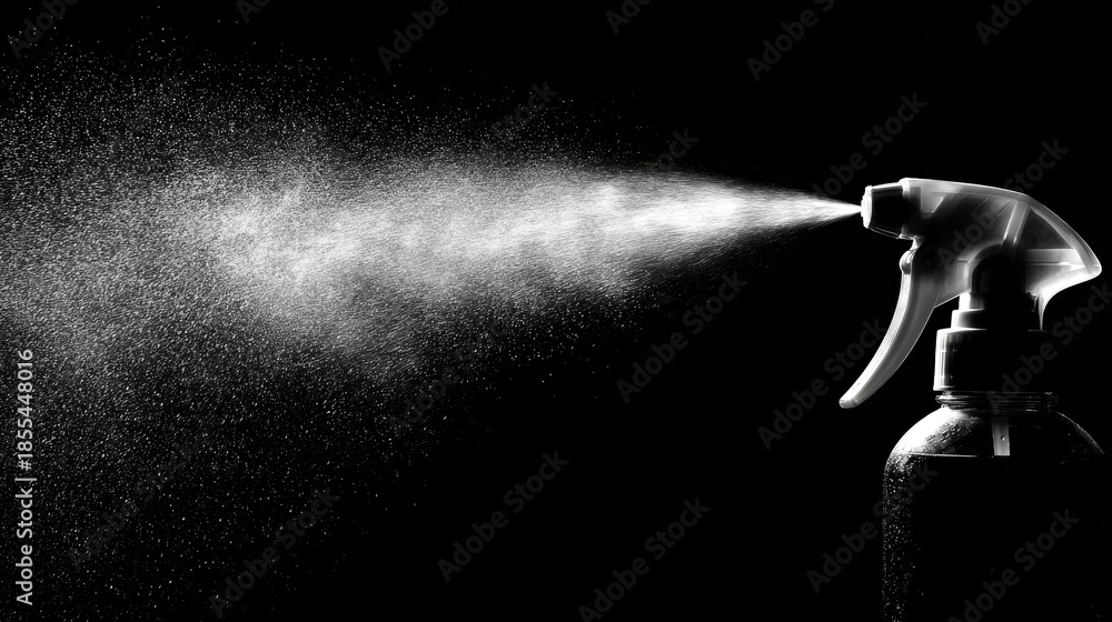 custom made wallpaper toronto digitalA spray bottle releasing a fine mist of white liquid