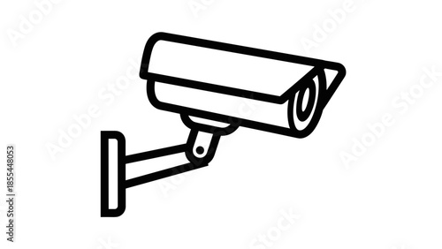 CCTV Security Camera Illustration Vector Graphic.