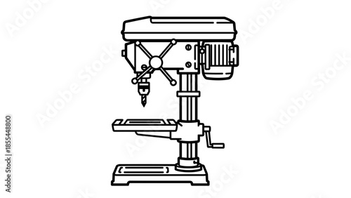 Drilling Machine Tool Equipment Industrial Machinery.