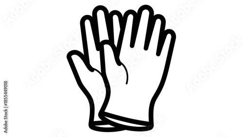Hands Gesturing Stop or Refusal Signal.