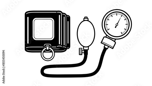 Sphygmomanometer Medical Device for Blood Pressure.