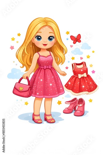 little girl with a heart
