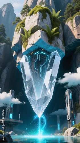 Crystal landscapes blend nature and science fiction