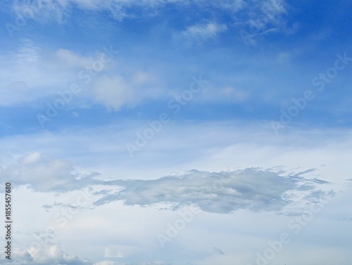 Soft Blue Sky With Gentle White Clouds