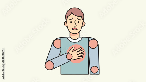 Expressing Heartfelt Concern and Emotional Distress in a Modern Illustration