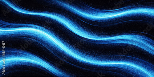 Flowing abstract blue satin fabric background with smooth wave texture and soft light motion design