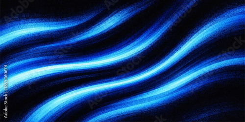 Abstract blue silk texture with a smooth, flowing wave design and light purple undertones for a soft textile backdrop