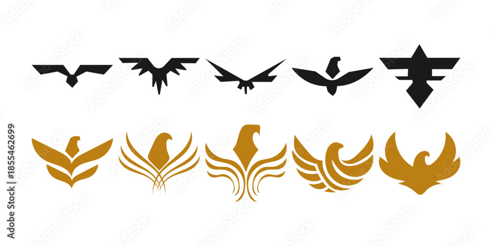 Fototapeta premium Eagle Bird Wing Icon