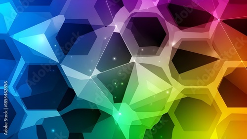 abstract background with hexagons