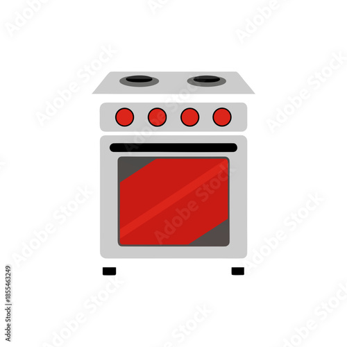 gas stove isolated on white background