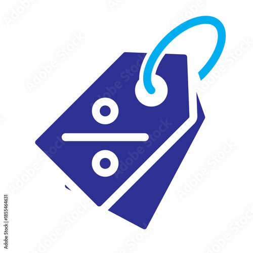 Color style e-commerce icon of price tag representing discounts.