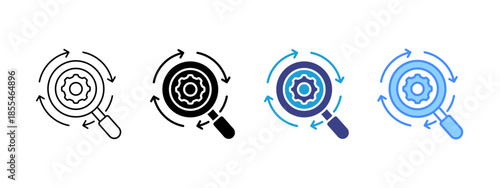 Explore  icon set multiple style collection