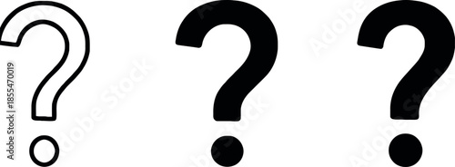 Three Question Marks Symbols