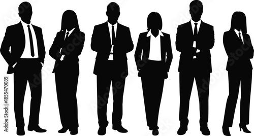 Diverse people silhouettes sitting on chairs in a row and lying on floor as a waiting audience for community event