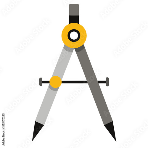 vector illustration of a compass
