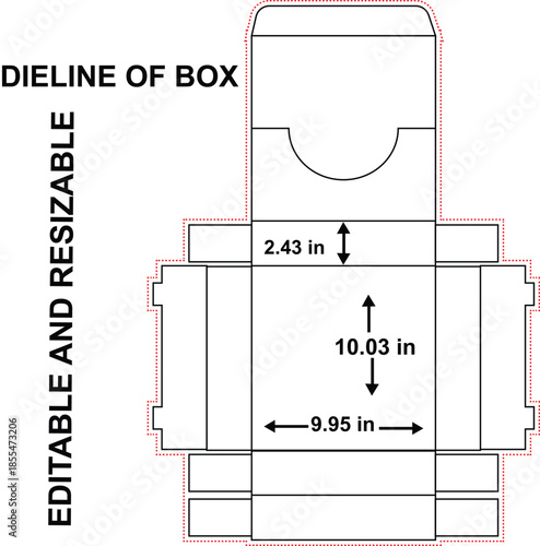 Product display box with backboard dieline