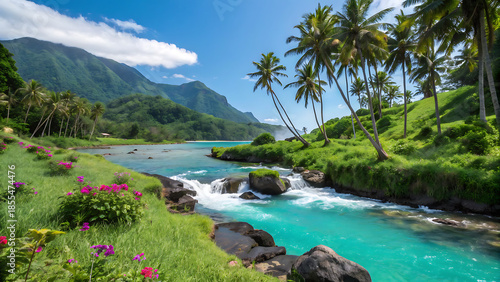 mountain river in the mountains