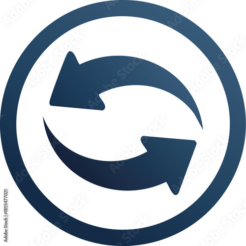 Circular arrows icon representing refresh or synchronization action