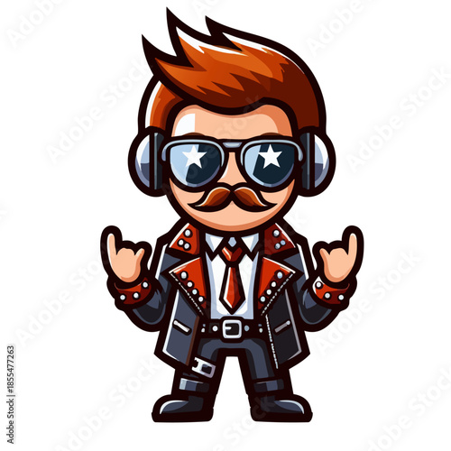 Rockstar cartoon character design