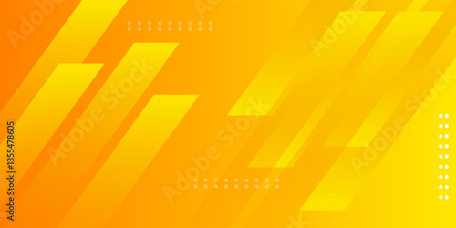 Abstract fresh orange color background with papercut arrow concept pattern element shapes design. Futuristic bright banner style. Eps10 vector