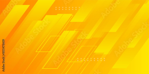 Abstract fresh orange color background with papercut arrow concept pattern element shapes design. Futuristic bright banner style. Eps10 vector