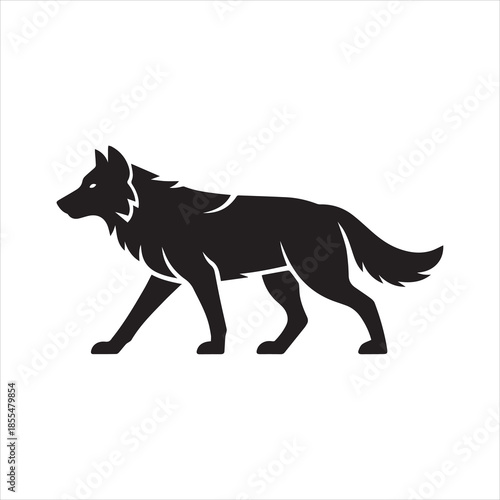 wolf vinyl ready vector illustration