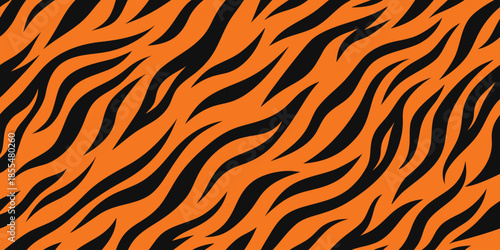 Orange and black tiger stripe pattern