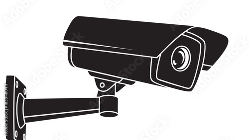 Modern security camera isolated for surveillance and protection systems