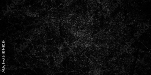 Dark charcoal grunge wall texture background. Dark black rough grunge surface with smoke edge. Black texture chalk board and black board.	