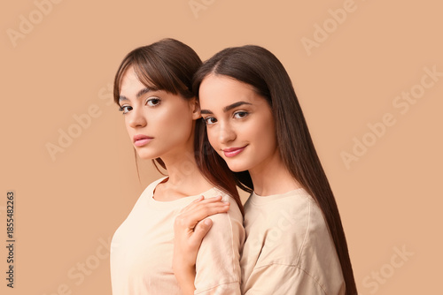 Beautiful young twin sister...