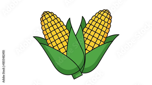 Two Ears of Corn Muhindi Kwanzaa Vector Symbol