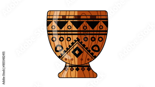 Kwanzaa Unity Cup Kikombe cha Umoja Vector Symbol