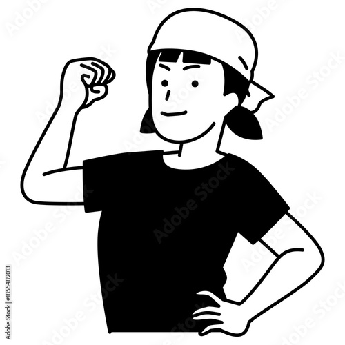 頼もしい居酒屋の女性店員