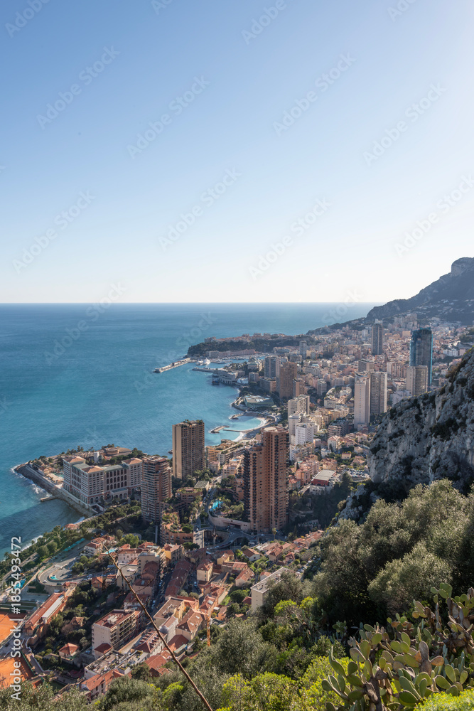 Fototapeta premium Monaco Principality in the daytime on the French Riviera