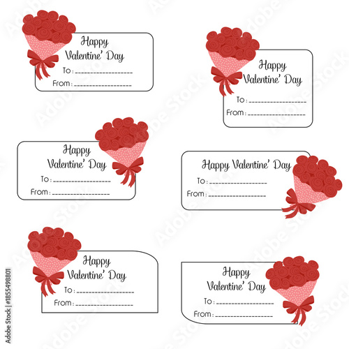 Valentine’s Day Gift Tags and Labels Collection