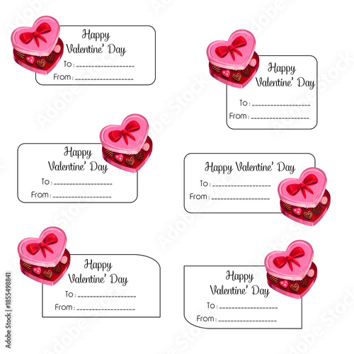 Valentine’s Day Gift Tags and Labels Collection