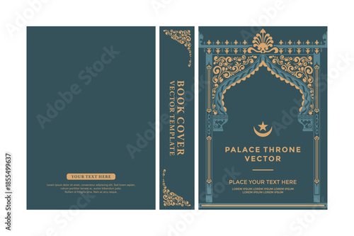 Elegant Islamic Archway Book Cover Template