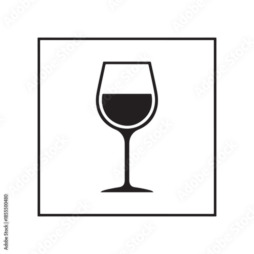 Wine glass vector illustration