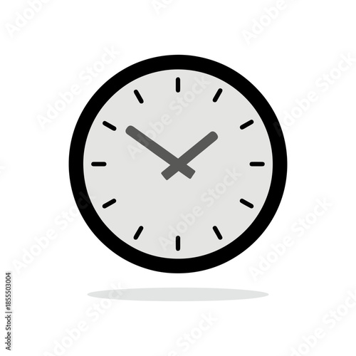 Wall clock icon, emphasizing time management, deadlines, punctuality, schedules, and the importance of timing in business.