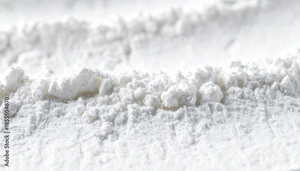 Obraz premium Close-up of white powdery texture