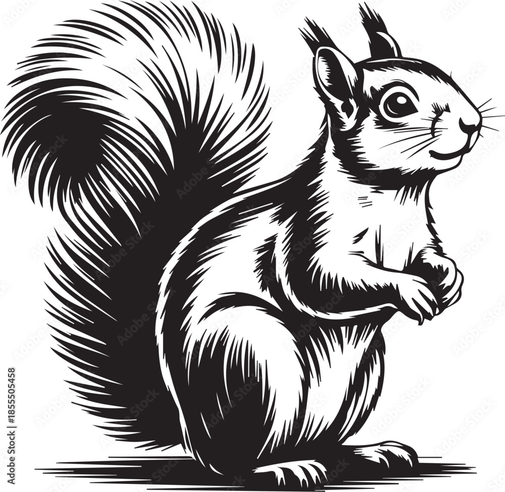Fototapeta premium Squirrel SVG Bundle.