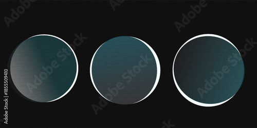 3D glass disc with holographic liquid effect. Transparent glossy UI element. Round acrylic button or mirror, futuristic sphere, lens or token for digital interface, game asset, tech design. 3d vector