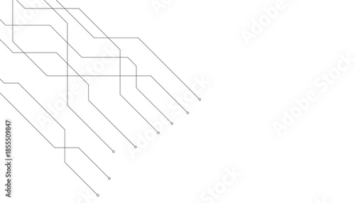 Abstract futuristic circuit board Illustration, Circuit board with various technology elements. Circuit board pattern for technology background. Vector illustration