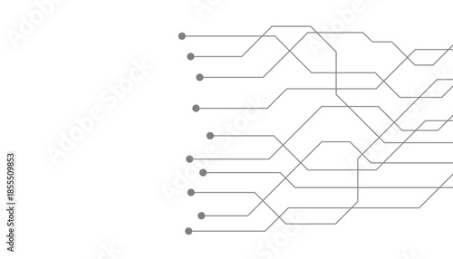 Abstract futuristic circuit board Illustration, Circuit board with various technology elements. Circuit board pattern for technology background. Vector illustration