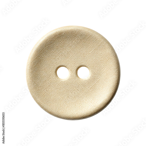 Minimal Two Hole Sewing Button  isolated on white
