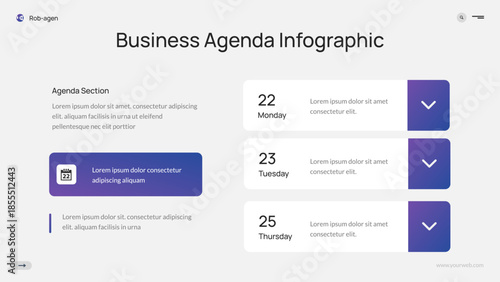 Business Agenda Infographic