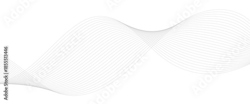 Digital frequency track equalizer. Abstract frequency sound wave lines and twisted curve lines background. Abstract wavy grey blend technology liens background.